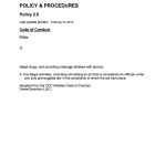 02.0 B Policy Code of Conduct Proposed 2011 TEMP